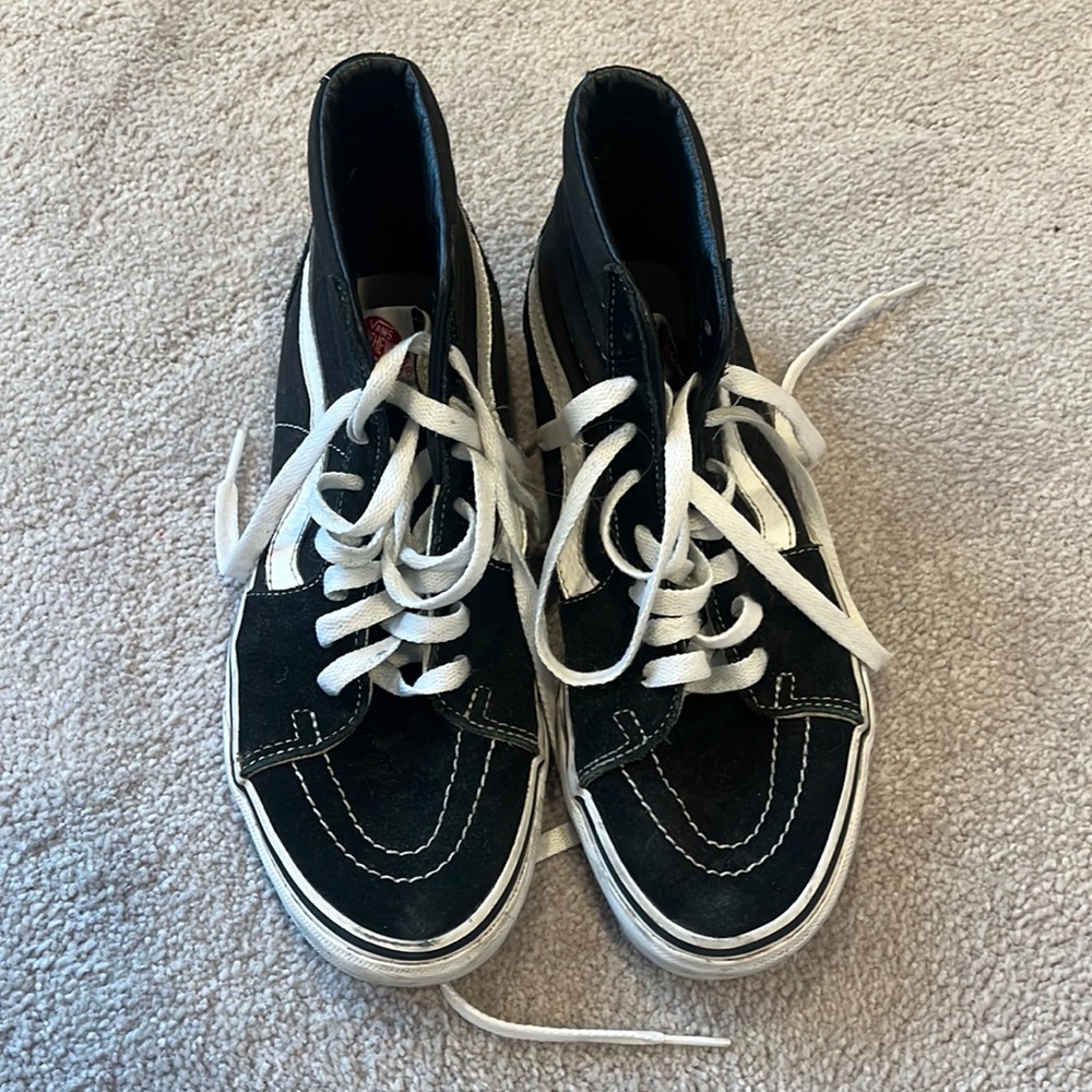 vans hi top womens 8